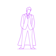 Pop Culture Doctor Who 10Th Doctor Contour Svg Vector, Free Vectors File